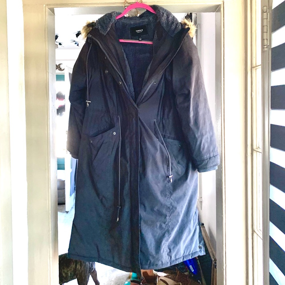 Torrid faux fur trimmed parka